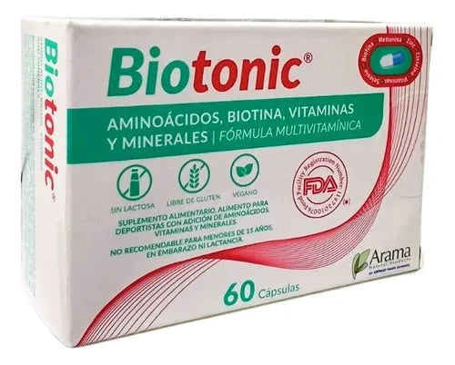 Biotonic - Suplemento x 60 cápsulas Arama